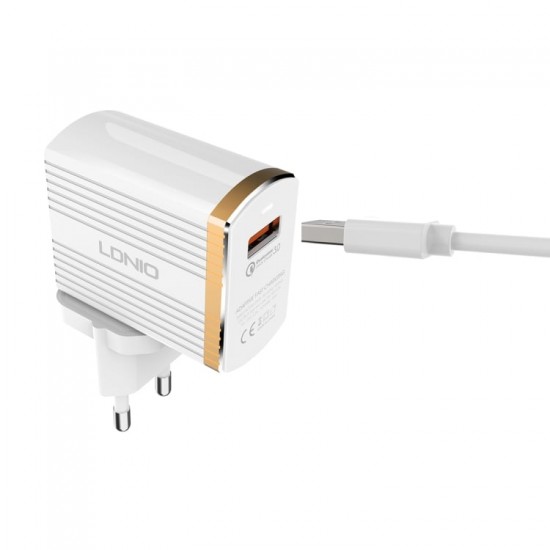 220V 3A A1302Q-C Зарядно LDNIO 18W USB - TYPE-C