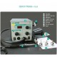 QUICK 706W+ Цифров дисплей Пистолет за горещ въздух + Поялник Антистатична температура Безоловна станция за преработка 2 в 1 с 3 дюзи