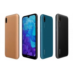 Капак батерия за Huawei Y5 2019+стъкло за кам. - Черен