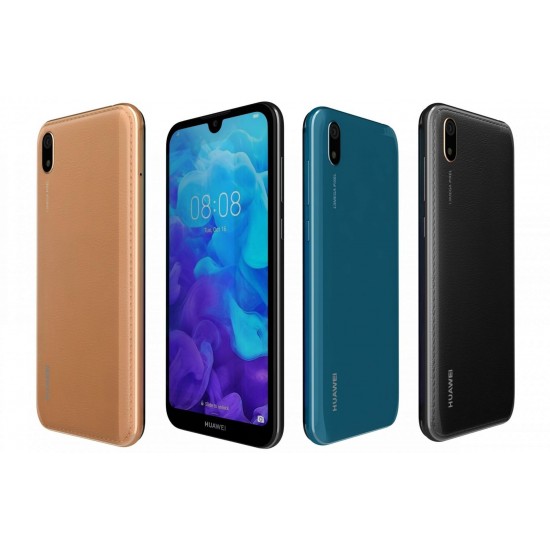 Капак батерия за Huawei Y5 2019+стъкло за кам. - Черен