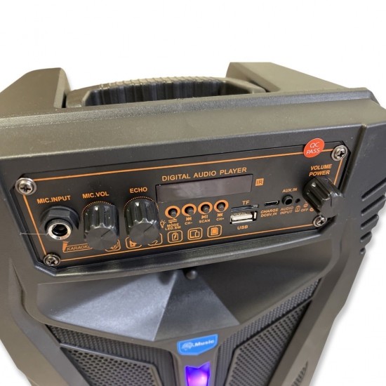 Портативна Караоке тонколона 8' инча ТТD-8246 с жичен микрофон