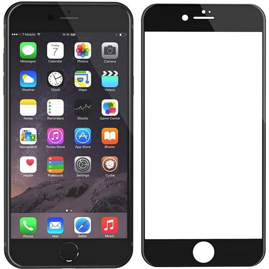 5D Стъклен протектор за iPhone 6 Plus - Черен