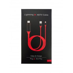 Lightning to HDMI Cable (Charging Function) - кабел за свързване и зареждане от Lightning към HDMI за мобилни устройства с Lightning