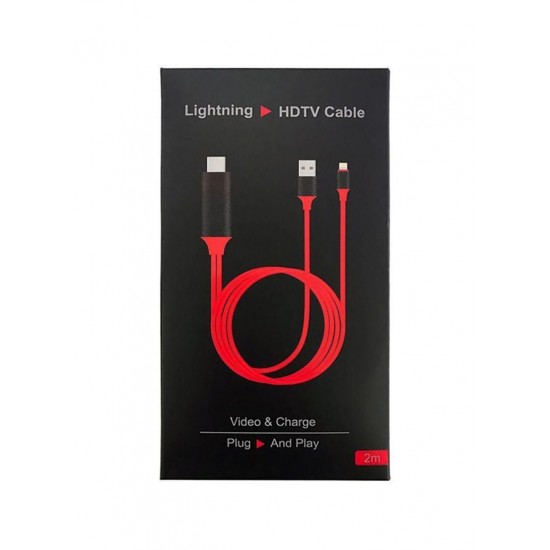 Lightning to HDMI Cable (Charging Function) - кабел за свързване и зареждане от Lightning към HDMI за мобилни устройства с Lightning