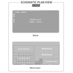 SUNSHINE SS-001A   многофункционална кутия за съхранение на LCD екран, основна платка IC и много други части