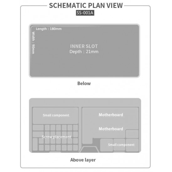 SUNSHINE SS-001A   многофункционална кутия за съхранение на LCD екран, основна платка IC и много други части