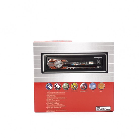 Касетофон за кола с Падащ Панел- 3229 + Евро букса със Радио / Mp3/ USB / SD