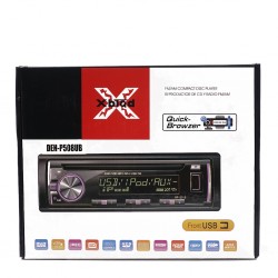 Касетофон за кола със 4" Дисплей - P508UB + Евро букса / Радио / Mp3/ USB / SD