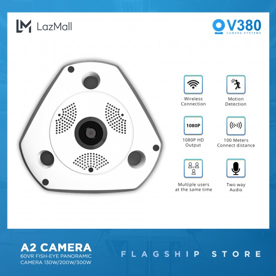 MVR6140S- A2 4.0MP ( APP: V380 Pro ) - IP Камера за видеонаблюдение Вътрешна 360°