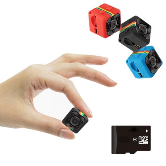 Мини Камера SQ11 SD записваща камера mini DV - Черна
