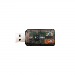 USB адаптер за звукова карта 3D Audio Virtual 5.1 Channel