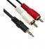 Аудио кабел чинчове, 2RCA, 1Жак 3.5мм - 1.5M AA