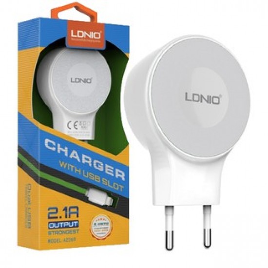 220V Зарядно LDNIO A2269 2.1A  Lightning