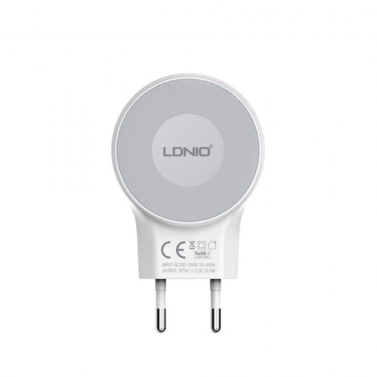 220V Зарядно LDNIO A2269 2.1A  Lightning
