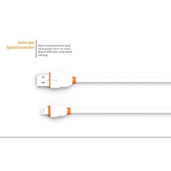 Кабел за Зареждане LDNIO LS02, USB, С накрайник за iPhone - Бял