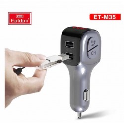 EARLDOM Трансмитер с Bluetooth ЕТ-M35 2xUSB 3.1A  EARLDOM Трансмитер с Bluetooth ЕТ-M35 2xUSB 3.1A