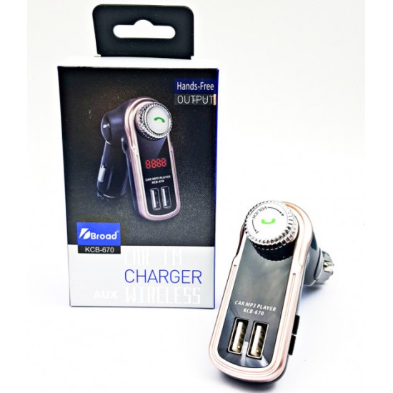 KBrand Трансмитер с Bluetooth KCB - 670 изх.2xUSB