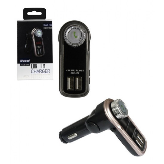KBrand Трансмитер с Bluetooth KCB - 670 изх.2xUSB