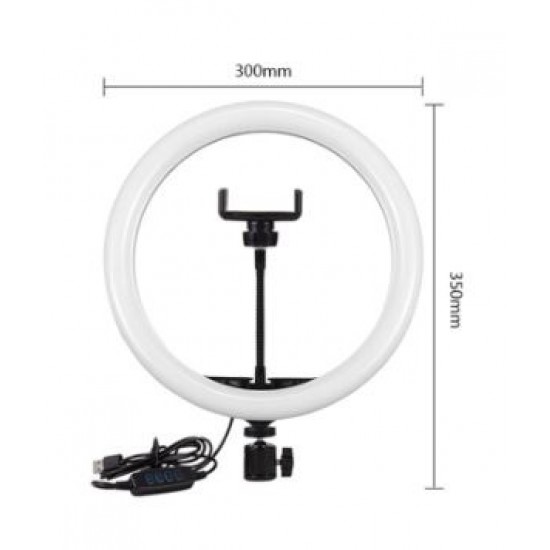 XD300 LED ринг лампа осветление за грим, влогърство TikTok 12'' диаметър 30 см