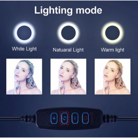 XD300 LED ринг лампа осветление за грим, влогърство TikTok 12'' диаметър 30 см