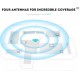 WR09 Безжичен WiFi мрежов WR09 повторител и усилвател PIX-LINK 300Mbps