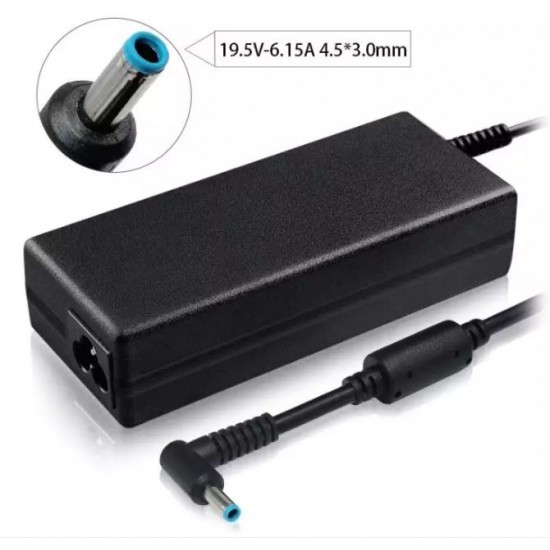 Зарядно за лаптоп HP 19.5V 6.15A / 4.5*3.0 Blue 120 вата