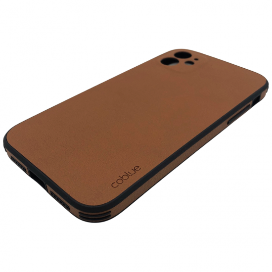 coblue K13 Кейс със защита на камерата за iPhone 11 - Кафяв
