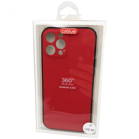 coblue K13 Кейс със защита на камерата за iPhone 12 Pro Max - Червен