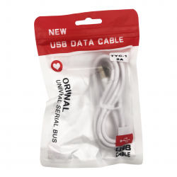 USB Кабел TYC-1 USB към Type-C - Бял