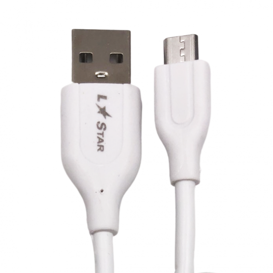 USB Кабел L✮Star LS-06 USB към Micro USB - Бял