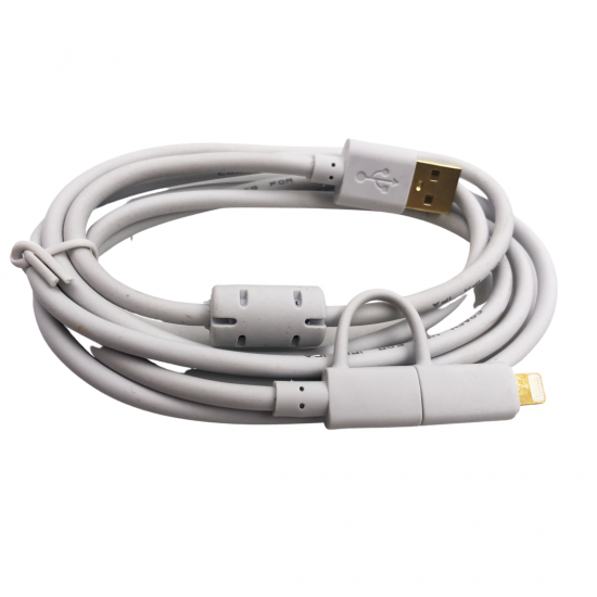 USB Кабел 2в1 Micro-USB+Lightning 1.5m U-14