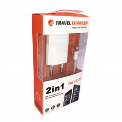 220V HI OR 5G за iPhone Зарядно 2в1 Lightning