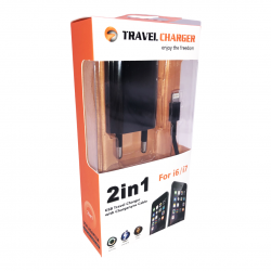 220V HI OR 5G за iPhone Зарядно 2в1 Lightning