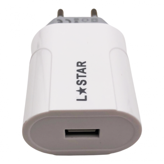 220V JK-E9 2IN1 Lightning 2.1А L✮Star Зарядно c 1 изход USB