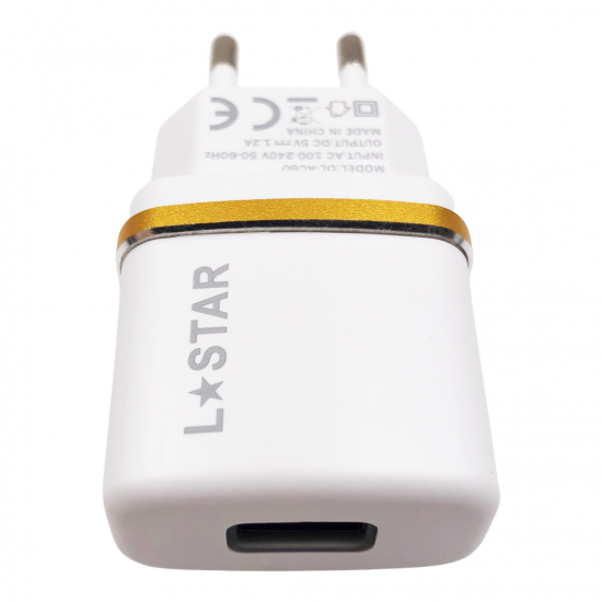 220V DL-AC50 2в1 Lightning L✮Star Зарядно c 1 USB