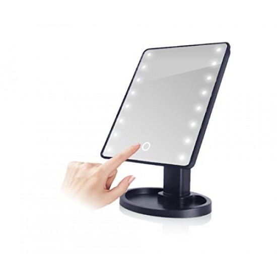 Светещо Лед Огледало Large Led Mirror 16 LED светлини - Голяма - Розов