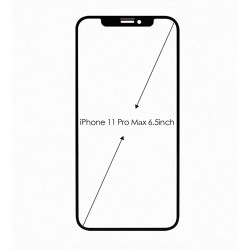 Предно стъкло (части) за iPhone 11 Pro max 6.5" - Черен