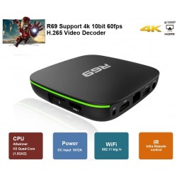 ТВ Бокс R69 Android 7.1 Smart TV Box Quad Core 4K 4GB RAM 32GB ROM