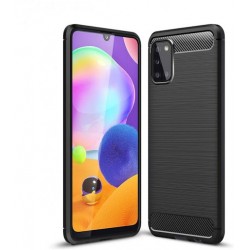 Карбонов гръб за Samsung A31 - Черен