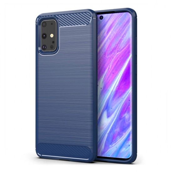 Карбонов гръб за Samsung S23 Plus - Син