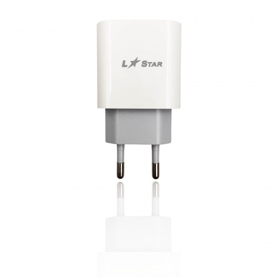 PD 20W 2в1 L✮Star USB-C адаптер с кабел за USB-C към USB-C