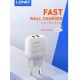 Зарядно устройство LDNIO A2219 2.4A 2 port - USB към Lightning