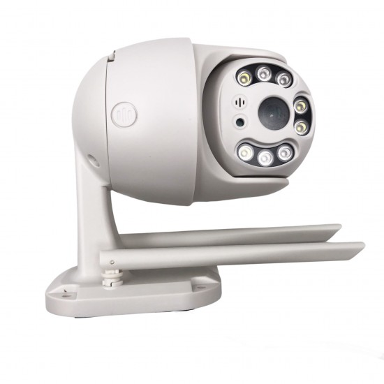 Carecam A6 ( APP:HiSee SE ) Външна/Вътрешна WIFI PTZ КАМЕРА Въртяща се 360 8 LED HD1080 - PIR Сензори за движение