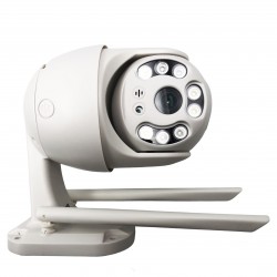 Carecam A6 ( APP:HiSee SE ) Външна/Вътрешна WIFI PTZ КАМЕРА Въртяща се 360 8 LED HD1080 - PIR Сензори за движение