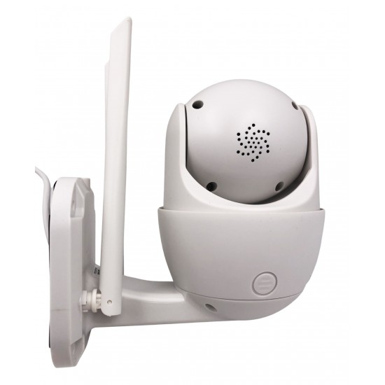 Carecam A6 ( APP:HiSee SE ) Външна/Вътрешна WIFI PTZ КАМЕРА Въртяща се 360 8 LED HD1080 - PIR Сензори за движение