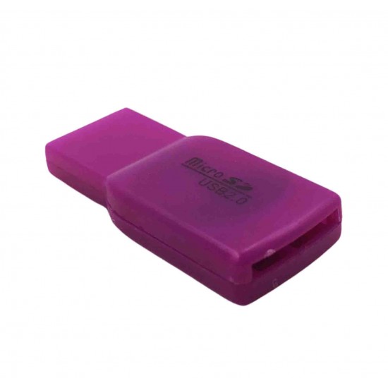Четец за карти USB към SD Micro SD  2.0 - лилавия T13 T62