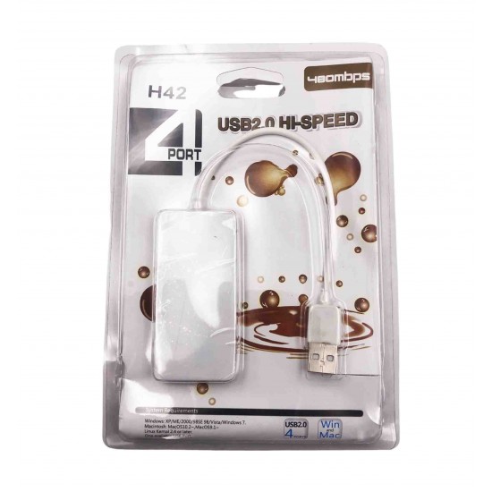 HUB Разклонител към USB 2.0 4 Ports - H42
