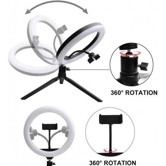 MJ-26 RG 10", , Цветна, За селфи/грим, 26см ринг MJ-26