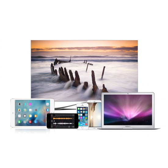 Безжичен WiFi кабел HDMI адаптер към телевизор HDTV видео конвертор за iPhone Samsung Xiaomi Huawei LG Android