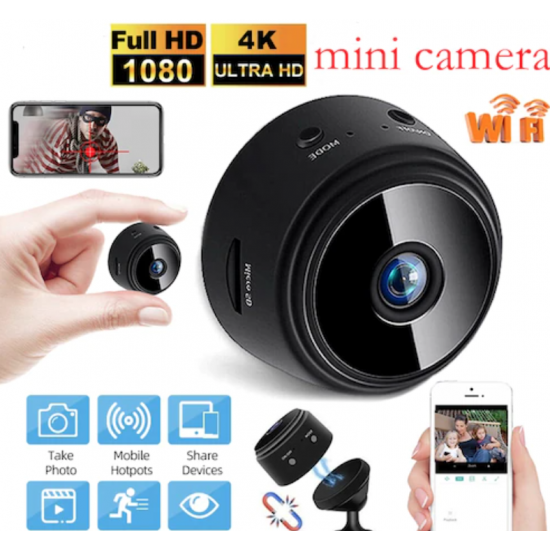 A9  ( APP:V380 Pro )  HD 1080P WiFi IP мини Шпионска камера